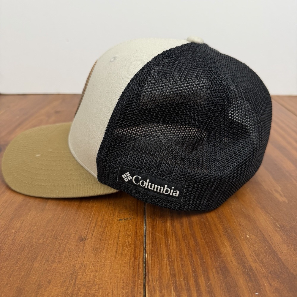 Columbia Rugged Outdoor Mesh Cap Beige Unisex Breathable Hat L/XL - Picture 2 of 6